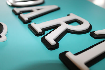 3D Darts Wall Sign – Handmade Raised Letter Design, Dart accessories