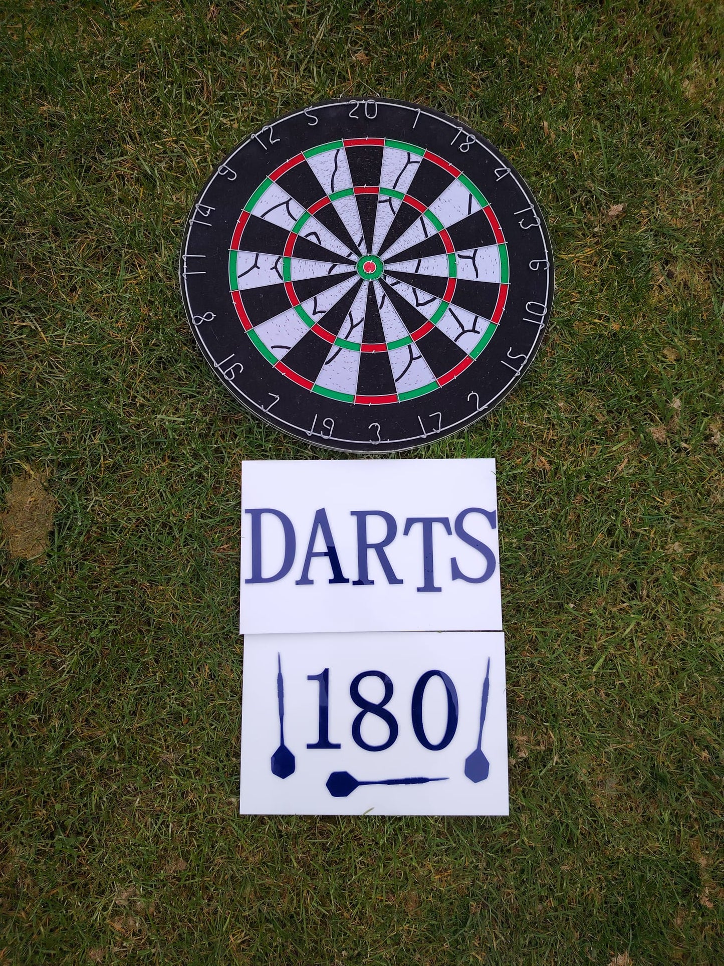 Darts Wall Sign Hanging Ornaments Decoration Hangable Black Room Set